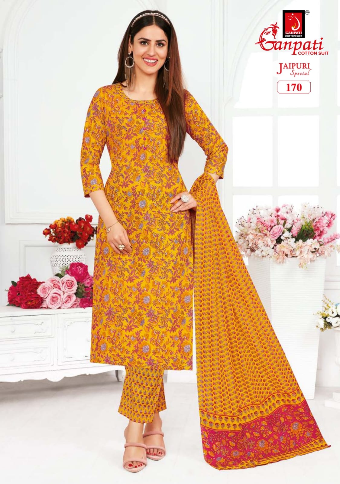 Jaipuri Special Vol 5 By Ganpati Cotton Dress Material
